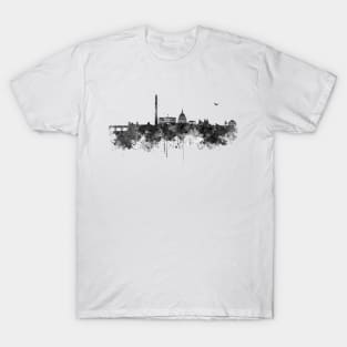 Washington DC Skyline - Black and White T-Shirt